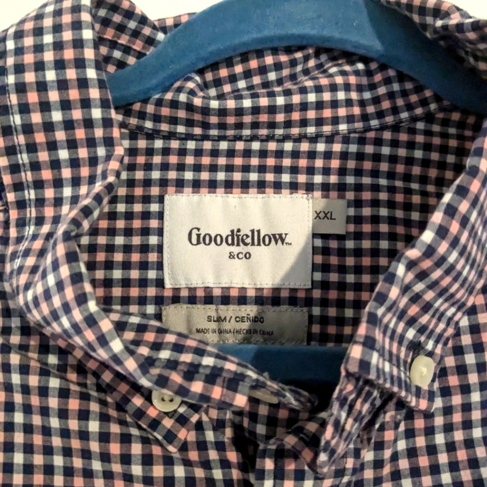 Men's gingham button down
